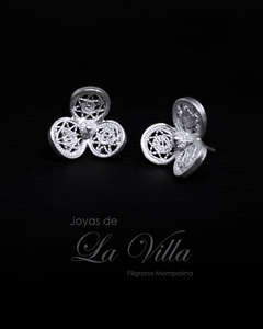 aretes en filigrana momposina, plata ley 950, Mompos, Mompox, aretas, joyas de la villa