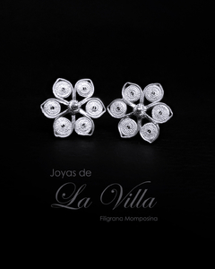 aretes en filigrana momposina, plata ley 950, Mompos, Mompox, aretas, joyas de la villa