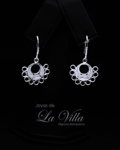 aretes en filigrana momposina, plata ley 950, Mompos, Mompox, aretas, joyas de la villa