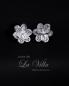 aretes en filigrana momposina, plata ley 950, Mompos, Mompox, aretas, joyas de la villa