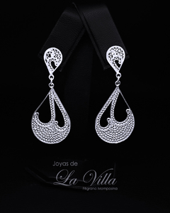 aretes en filigrana momposina, plata ley 950, Mompos, Mompox, aretas, joyas de la villa