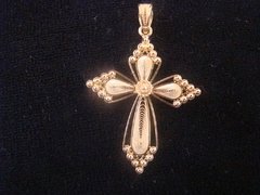 Crucifijo en filigrana. Oro de 18 Kilates - comprar online