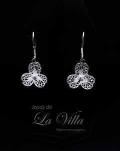 aretes en filigrana momposina, plata ley 950, Mompos, Mompox, aretas, joyas de la villa