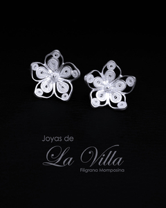 aretes en filigrana momposina, plata ley 950, Mompos, Mompox, aretas, joyas de la villa