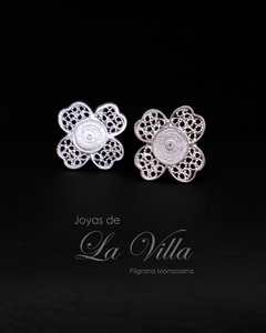 aretes en filigrana momposina, plata ley 950, Mompos, Mompox, aretas, joyas de la villa