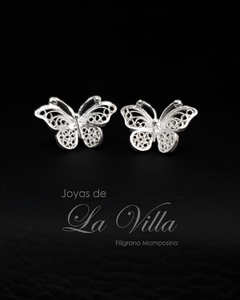 aretes en filigrana momposina, plata ley 950, Mompos, Mompox, aretas, joyas de la villa