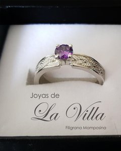 anillo en filigrana momposina, anillo de compromiso, oro, plata, Mompos, Mompox, joyas de la villa