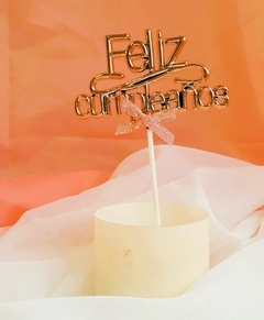 Adorno de Torta Feliz Cumpleaños x unidad - tienda online