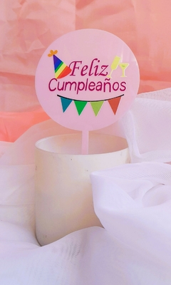 Topper Circular Feliz cumple