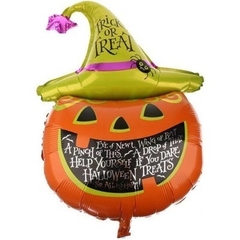 Globo "Halloween" calabaza x unidad