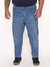 Calça Masculina Jeans Lycra Plus Size Skinny - Stone - comprar online