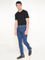 Calça Masculina Jeans Lycra Skinny Destroyed - comprar online