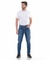 Calça Masculina Jeans Lycra Skinny - Destroyed