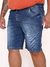 Bermuda Masculina Jeans Lycra Plus Skinny - Stone - loja online