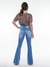 Calça Jeans Feminina Flare Com Lapela - comprar online