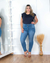 Calça Feminina Jeans Lycra Plus Cós Diferenciado