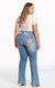 Calça Feminina Jeans Lycra Plus Flare L3/3 - jeans clara - comprar online