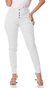 Calça Jeans Feminina Skinny - Branco - comprar online