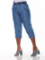 Calça Jeans Feminina Pantacourt com Cós Elastico na internet