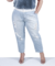Calça Feminina Jeans Plus Mom PatchWork na internet