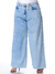 Calça Feminina Jeans Plus WideLeg Barra A Fio E Cinto L2/2 - comprar online