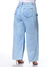 Calça Feminina Jeans Plus WideLeg Barra A Fio E Cinto L2/2 - Razon Jeans