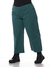 Calça Feminina Sarja Plus Pantacourt Verde Marinheiro - comprar online