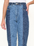 Calça Jeans Feminina Wide Leg Bicolor - comprar online