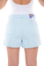 Shorts Feminino Sarja Baggy C/ Pence - Azul Claro - comprar online