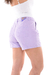 Shorts Feminino Sarja Baggy C/ Pence - Lilás - Razon Jeans