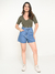 Shorts Feminino Jeans Mom - Super Destroyed - loja online