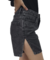 Bermuda Feminina Jeans com Fenda Preto - comprar online
