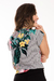 Blusa Feminina Listrada Floral com Decote em V - comprar online