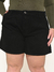 Shorts Feminino Sarja Plus Baggy Preto - Razon Jeans