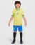 camisa do Brasil infantil amarela 