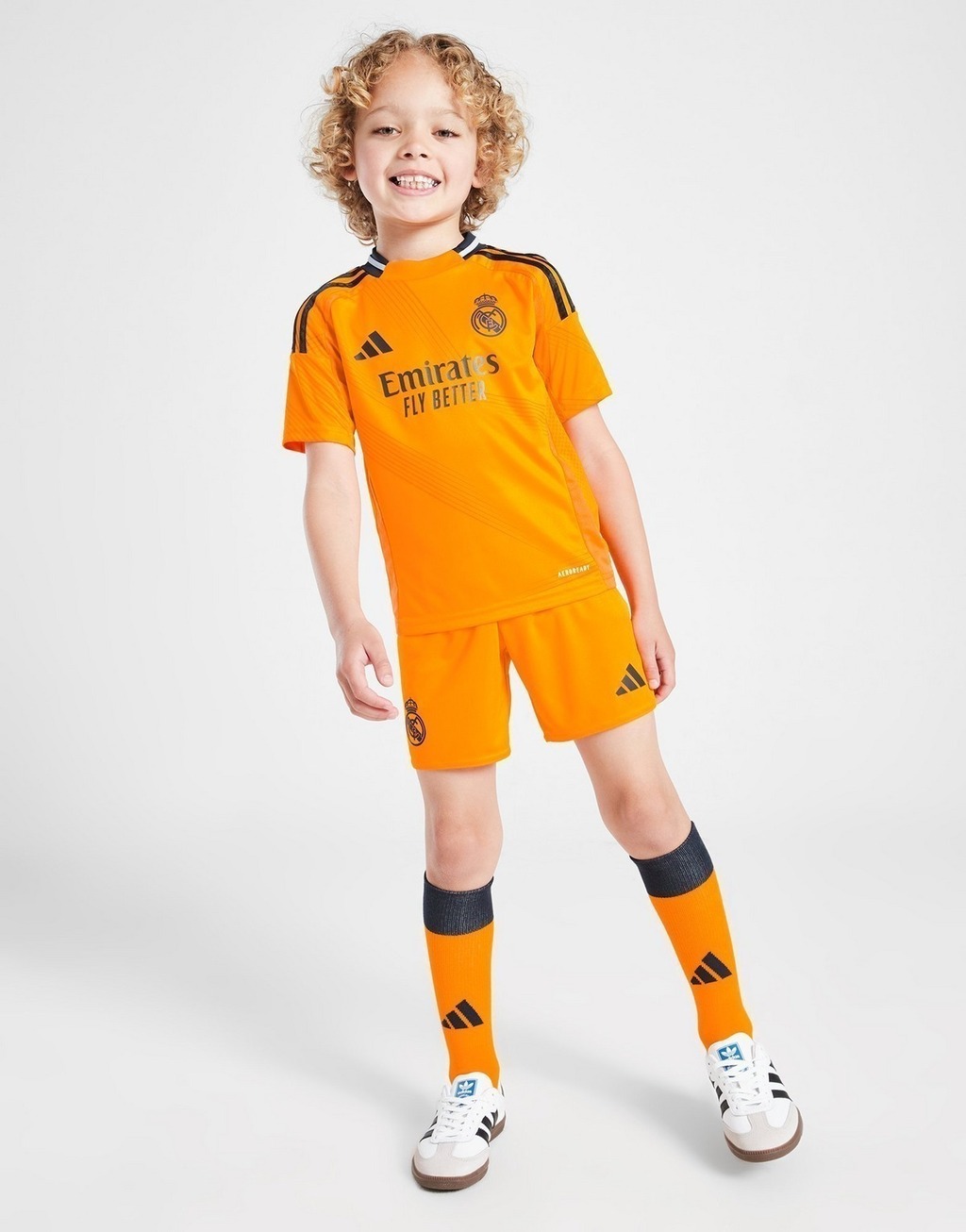 Camisa Infantil Real Madrid Laranja Em Oferta