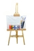 Kit Artistico Atril Pintura Pincel Acrilico Bastidor