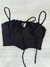 Cropped neoprene decote grapiado - comprar online