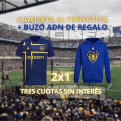 CAMISETA ALTERNATIVA + BUZO BOCA ADN DE REGALO