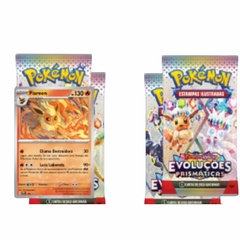 Pré-Venda - Pokémon Blister Quadruplo EV8.5 Evoluções Prismáticas - Flareon