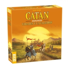 Catan - Expansão Cidades e Cavaleiros - Devir - Facil Shopping