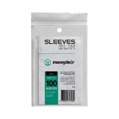 Sleeves Slim USA 56 x 87mm - Meeple BR