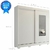 Roupeiro Panan Ilheus Branco100% Mdf 2Pt 3 Gav. c/ Espelho Panan - comprar online