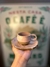 Xícara de café com pires em formato de folha - Sassá de Minas