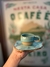 Xícara de café com pires em formato de folha - comprar online