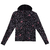 Campera HOODIE UNISEX Origami negro y rosa