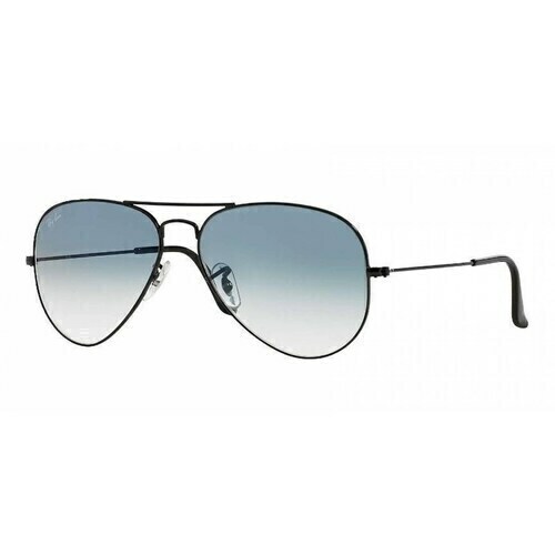 Anteojos de Sol Ray Ban Aviador Clasico Negro Azul Degrade