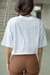 Cropped Oversized bordado branco na internet