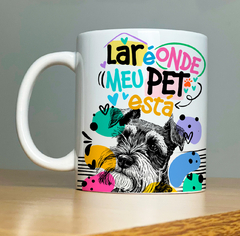 Caneca pets - Letras Ligia