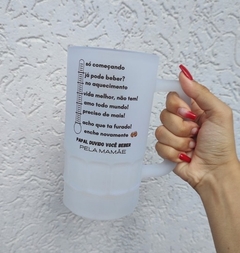 Caneca de vidro chopp personalizada - loja online